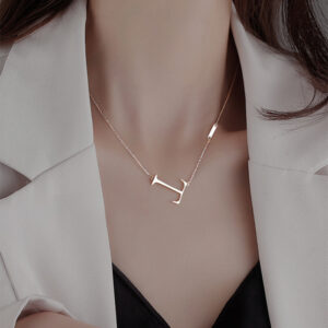 Collier élégant en forme de T pour femme 14