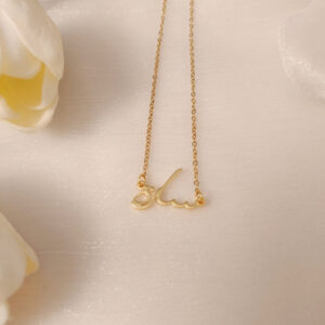 Collier Personnalisé écriture arabe, Or 9